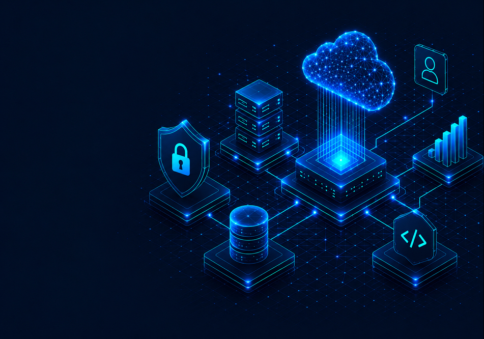 Cloud, cybersecurity, software, data and analytics technology ecosystem